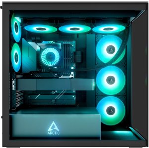 Obudowa Arctic Obudowa Arctic Xtender Mirror ARGB czarna (ACPCC00018A) + Butelka Termiczna 12