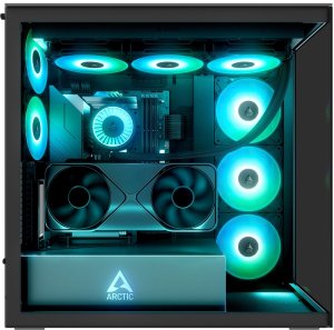 Obudowa Arctic Obudowa Arctic Xtender VG Mirror ARGB czarna (ACPCC00019A) + Butelka Termiczna 2