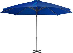 vidaXL Parasol wiszący na aluminiowym słupku, lazurowy, 300 cm 3