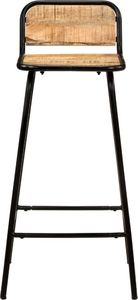 vidaXL Krzesła barowe, 2 szt., lite drewno mango 3