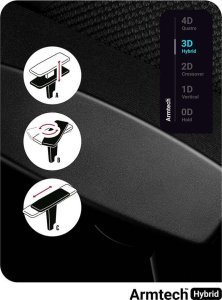 Fotel Diablo Chairs X-PLAYER 2.0 King Size Czarno-biały + EGON 1100 Czarne 110 cmx60 cm 5