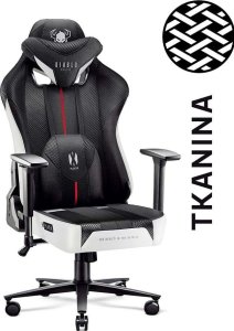 Fotel Diablo Chairs X-PLAYER 2.0 Normal Size Czarno-biały + EGON 1100 Czarne 110 cmx60 cm 14