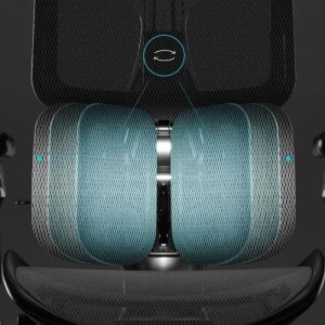 Fotel Diablo Chairs BRAVE Fotel biurowy ergonomiczny V-KINETIC czarny + EGON 1100 Czarne 110 cmx60 cm 18