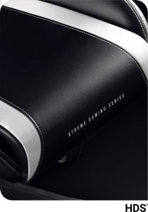 Fotel Diablo Chairs X-Horn 2.0 czarno-biały + EGON 1100 Białe 110 cmx60 cm 3