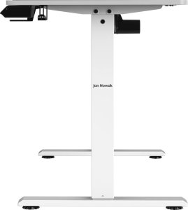 Fotel Diablo Chairs X-Horn 2.0 czarno-biały + EGON 1100 Białe 110 cmx60 cm 31