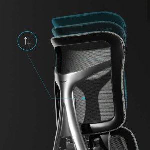 Fotel Diablo Chairs BRAVE Fotel biurowy ergonomiczny V-KINETIC czarny + EGON 1100 Białe 110 cmx60 cm 15