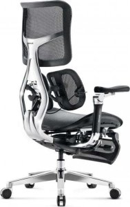 Fotel Diablo Chairs BRAVE Fotel biurowy ergonomiczny V-KINETIC czarny + EGON 1100 Białe 110 cmx60 cm 9