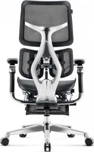 Fotel Diablo Chairs BRAVE Fotel biurowy ergonomiczny V-KINETIC czarny + EGON 1100 Białe 110 cmx60 cm 10