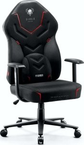 Fotel Diablo Chairs X-Gamer Dark Obsidian + EGON 1100 Białe 110 cmx60 cm 2