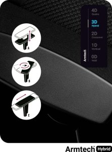 Fotel Diablo Chairs X-PLAYER 2.0 Normal Size Czarno-biały + EGON 1100 Orzechowe 110 cmx60 cm 5