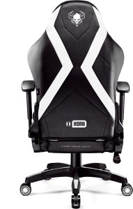 Fotel Diablo Chairs X-Horn 2.0 czarno-biały + EGON 1100 Orzechowe 110 cmx60 cm 17