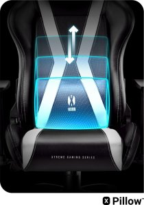 Fotel Diablo Chairs X-Horn 2.0 czarno-biały + EGON 1100 Orzechowe 110 cmx60 cm 21