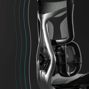 Fotel Diablo Chairs BRAVE Fotel biurowy ergonomiczny V-KINETIC czarny + EGON 1100 Orzechowe 110 cmx60 cm 16