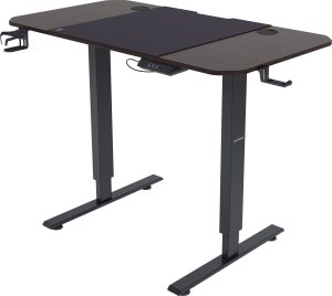 Fotel Diablo Chairs X-Fighter czarny + EGON 1100 Orzechowe 110 cmx60 cm 12