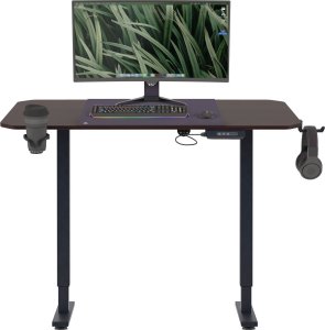Fotel Diablo Chairs X-Fighter czarny + EGON 1100 Orzechowe 110 cmx60 cm 16