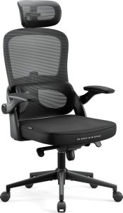 Krzesło biurowe Diablo Chairs V-Light Czarne + EGON 1100 Czarne 110 cmx60 cm 2