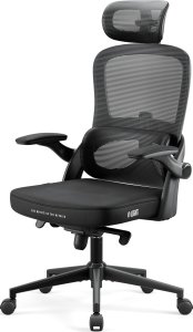 Krzesło biurowe Diablo Chairs V-Light Czarne + EGON 1100 Czarne 110 cmx60 cm 7