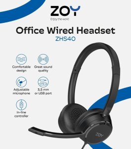 Klawiatura + mysz ZOY Zestaw klawiatura + mysz + słuchawki + podkładka ZOY 20