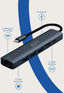 Klawiatura + mysz ZOY Zestaw klawiatura + mysz + słuchawki + podkładka ZOY 23