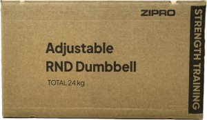 Zipro Hantla z regulowanym obciążeniem ROUND 24 kg + skakanka Zipro 12