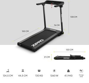 Bieżnia Zipro Bieżnia Zipro Pacto + Butelka Zipro 1000 ml 8