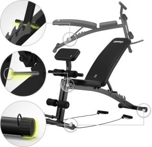 Zipro Ławka do ćwiczeń Zipro Volume + Skakanka Zipro 23