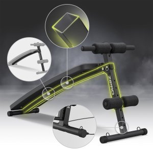 Zipro Ławka do ćwiczeń Zipro Slant + Skakanka Zipro 17