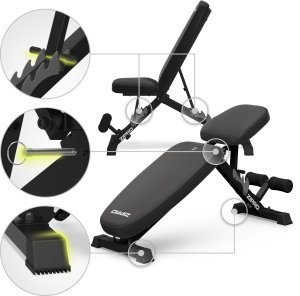 Zipro Ławka do ćwiczeń Zipro Jacked + Skakanka Zipro 10