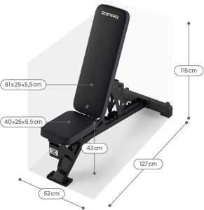 Zipro Ławka do ćwiczeń Zipro Nocardio + Skakanka Zipro 4