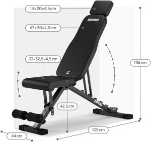 Zipro Ławka do ćwiczeń Zipro Grind + Skakanka Zipro 12