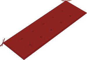 vidaXL Sztaplowana ławka ogrodowa z poduszką 159 cm drewno tekowe 6