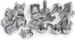 StarTech Zestaw śrubki M5/podkładki/nakrętki - 100kpl. Srebrne (CABSCREWM52) 2