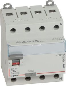 Legrand Wyłącznik różnicowoprądowy 4P 63A 0,03A typ AC P304 DX3 411704 1