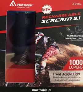 MacTronic Lampa rowerowa MACTRONIC Przednia SCREAM 3.1 1000lm 6