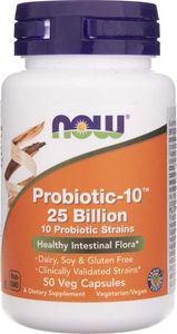 NOW Foods Now Foods Probiotic-10 (Probiotyk) 25 miliardów - 50 kapsułek 1