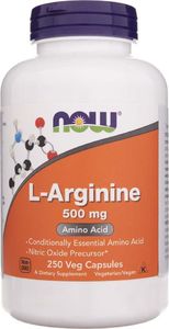NOW Foods Now Foods L-Arginina 500 mg - 250 kapsułek 1