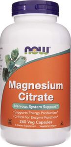 NOW Foods Now Foods Cytrynian Magnezu 400 mg - 240 kapsułek 1