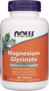 NOW Foods Now Foods Diglicynian Magnezu 100 mg - 180 tabletek 1