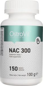 OstroVit OstroVit NAC (N-acetylo-L-cysteina) 300 mg - 150 tabletek 1