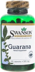 Swanson Swanson Guarana 500 mg - 100 kapsułek 1