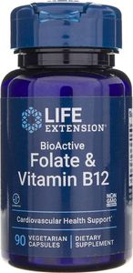 Life Extension Life Extension Bioaktywny Folian i Witamina B12 - 90 kapsułek 1