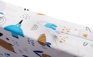 Sensillo Materac pianka leśne zwierzątka 120x60cm 4