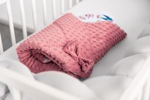 Sensillo Sensillo Rożek dwustronny minky retro róż 6