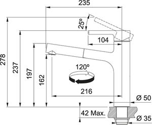 Bateria kuchenna Franke Centro stojąca czarna (115.0621.592) 2
