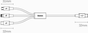Kabel USB Baseus USB-C - USB-C + microUSB + Lightning 1.5 m Czarny (CAMLT-SC01) 20