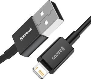 Kabel USB Baseus USB-A - Lightning 2 m Czarny (BSU2659BLK) 2