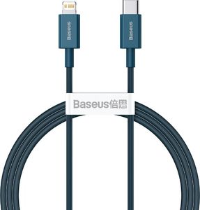 Kabel USB Baseus USB-C - Lightning 1 m Niebieski (BSU2665BLU) 1