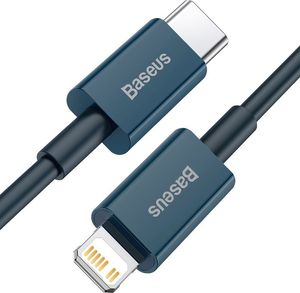 Kabel USB Baseus USB-C - Lightning 1 m Niebieski (BSU2665BLU) 2