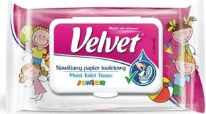 Velvet Velvet Junior Papier toaletowy nawilżany 42 szt 1