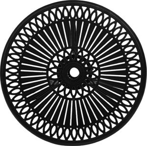 vidaXL Stół ogrodowy odlewane aluminium czarny 3